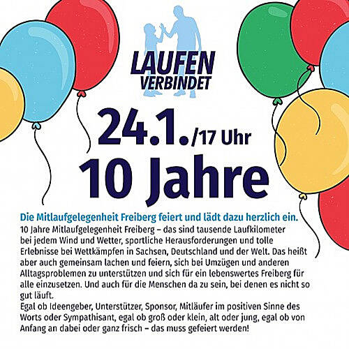 10 Jahre Mitlaufgelegenheit Freiberg